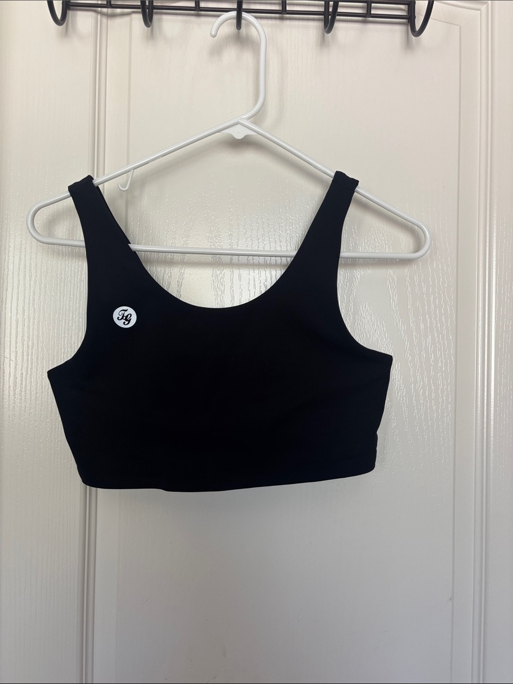 Mono B Black Crop Tank Top